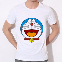 Men Cartoon summer T shirt DORAEMON men T shirt casual family short sleeve Factory outlets can be customized