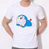 Men Cartoon summer T shirt DORAEMON men T shirt casual family short sleeve Factory outlets can be customized