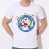 Men Cartoon summer T shirt DORAEMON men T shirt casual family short sleeve Factory outlets can be customized