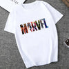 Men's T-shirts Fashion Marvel Avengers Print Hipster Funny t shirt Men Summer Casual street Hip-hop Tee shirt Male Tops